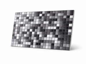 Mozaika ŚCIENNA Mozaiki Panel PCV Dekoracyjne Ozdobne SZARY 48x96 cm