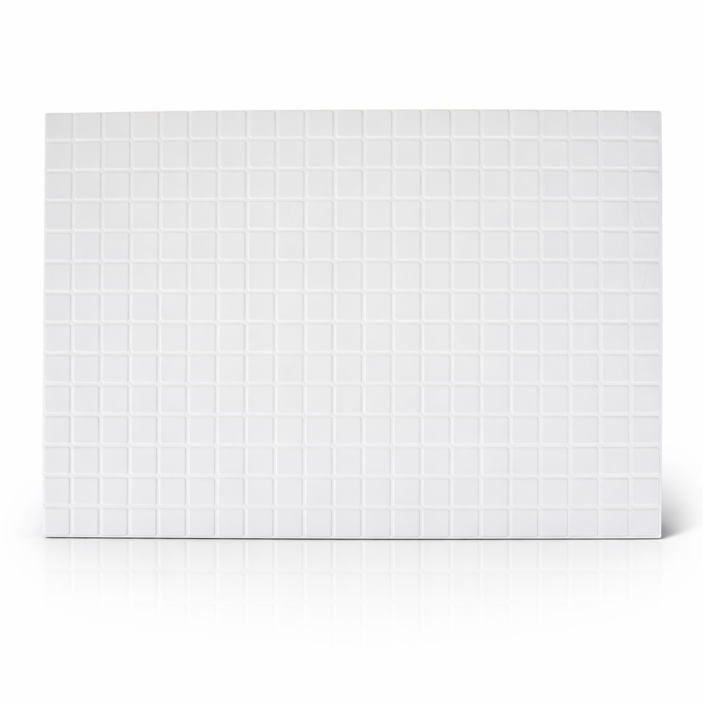 Mozaika ŚCIENNA Mozaiki Panel PCV Dekoracyjne Ozdobne Białe Biały 48x96 cm - obrazek 4