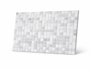 Mozaika ŚCIENNA Mozaiki Panel PCV Dekoracyjne Ozdobne Szary Kamień 48x96 cm
