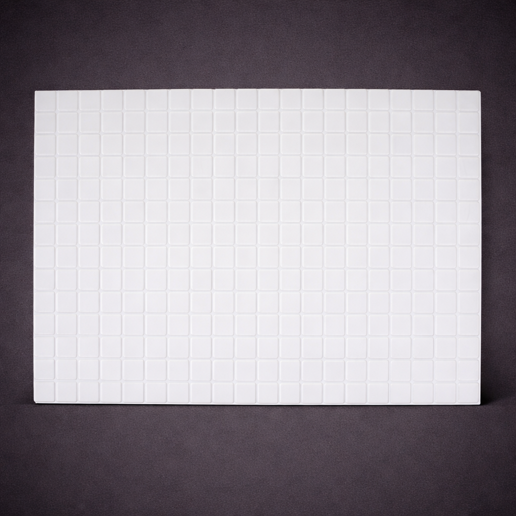 Mozaika ŚCIENNA Mozaiki Panel PCV Dekoracyjne Ozdobne Białe Biały 48x96 cm - obrazek 3