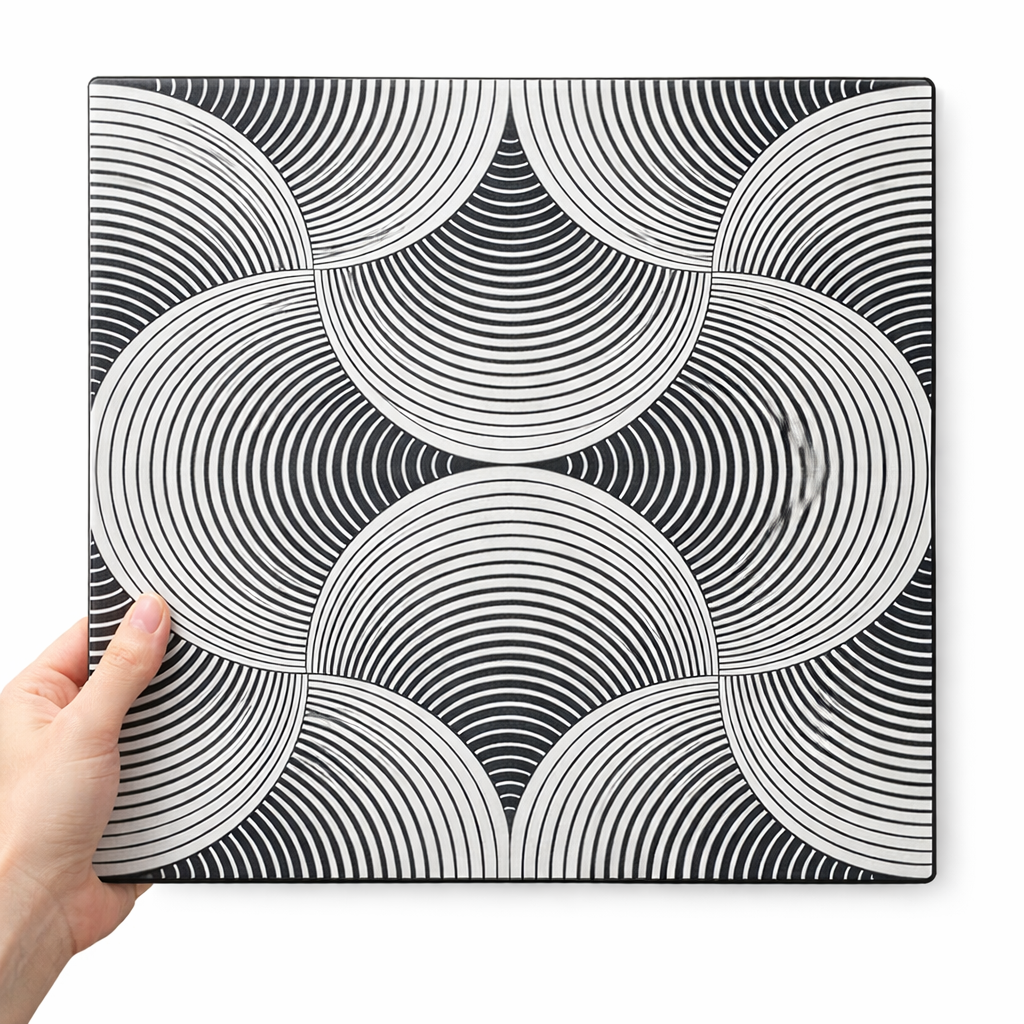 Kaseton Ścienny Sufitowy Czarny trójwymiarowy 3D Polistyren 50x50 cm