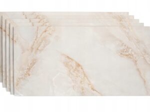 Panele ścienne samoprzylepne PANEL DEKORACYJNY BEŻOWY Wodoodporny Premium 8 szt