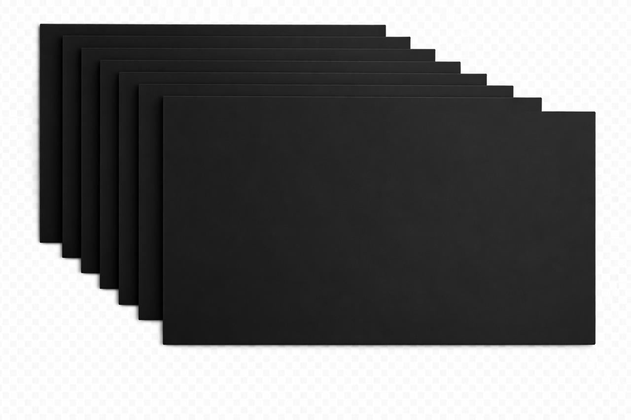 Czarne samoprzylepne panele ścienne dekoracyjne 60x30 cm w połysku do nowoczesnych wnętrz